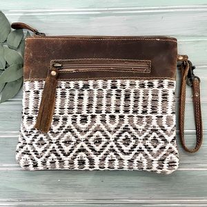 Myra Bag Canvas and Leather Bag